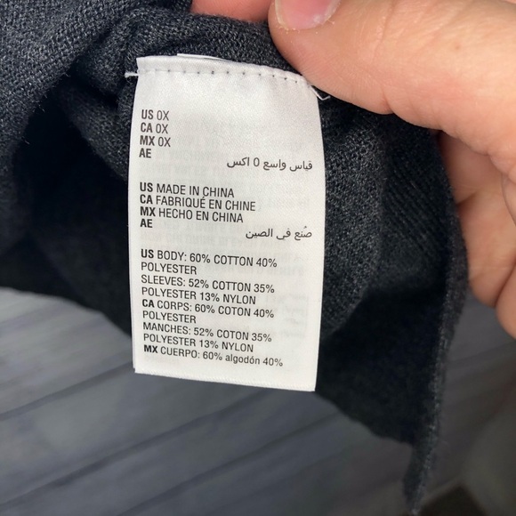 NWT Style & Co Dark Gray Sweater Sz 0X - Picture 2 of 6